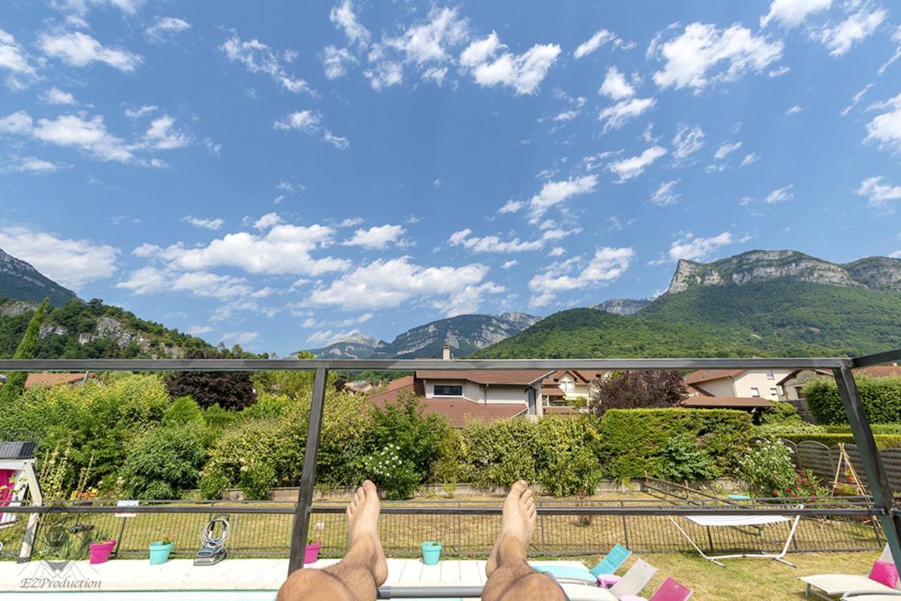 Appartement Lumineux A Voreppe Avec Piscine Exteriör bild